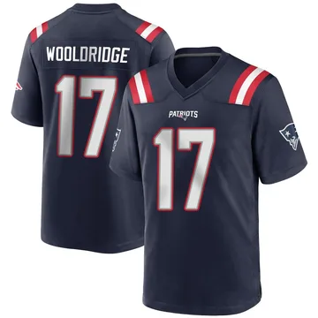 Youth New England Patriots Ben Wooldridge Navy Blue Game Team Color Jersey By Nike