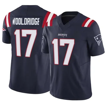 Youth New England Patriots Ben Wooldridge Navy Limited Vapor F.U.S.E. Jersey By Nike