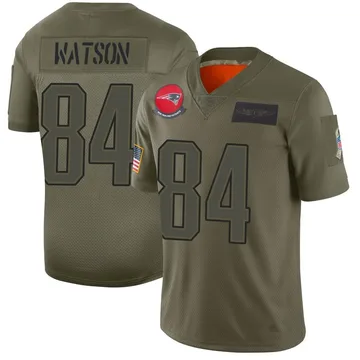 Youth New England Patriots Benjamin Watson Camo Limited 2019 Salute to Service Jersey By Nike