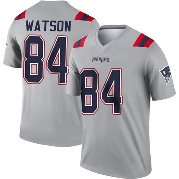 Youth New England Patriots Benjamin Watson Gray Legend Inverted Jersey By Nike