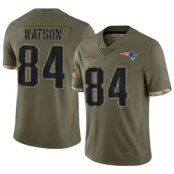 Youth New England Patriots Benjamin Watson Olive Limited 2022 Salute To Service Jersey By Nike