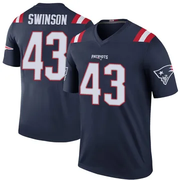 Youth New England Patriots Bradyn Swinson Navy Legend Color Rush Jersey By Nike