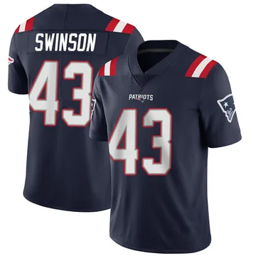 Youth New England Patriots Bradyn Swinson Navy Limited Team Color Vapor Untouchable Jersey By Nike