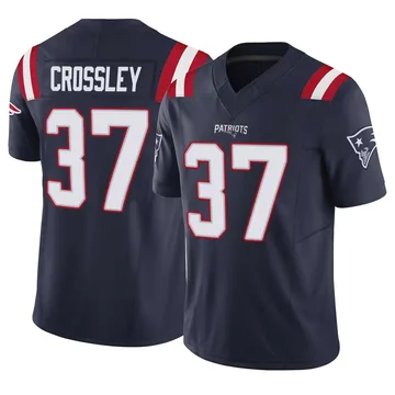 Youth New England Patriots Brandon Crossley Navy Limited Vapor F.U.S.E. Jersey By Nike
