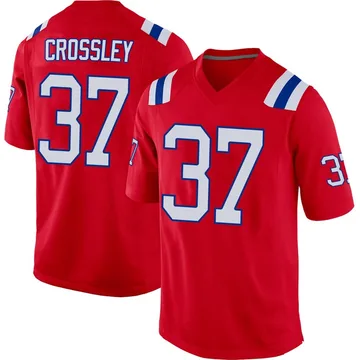 Youth New England Patriots Brandon Crossley Red Game Alternate Jersey By Nike