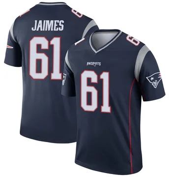 Youth New England Patriots Brenden Jaimes Navy Legend Jersey By Nike
