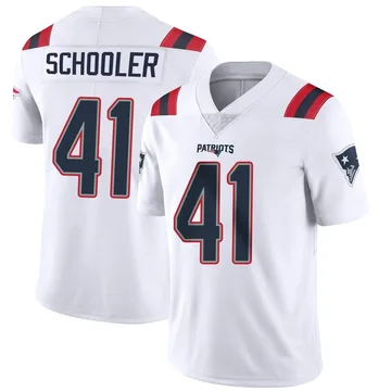 Youth New England Patriots Brenden Schooler White Limited Vapor Untouchable Jersey By Nike