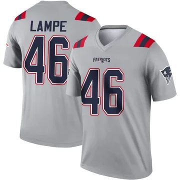 Youth New England Patriots Brock Lampe Gray Legend Inverted Jersey By Nike