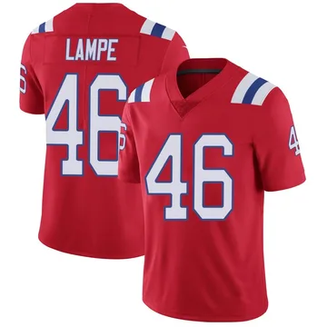 Youth New England Patriots Brock Lampe Red Limited Vapor Untouchable Alternate Jersey By Nike
