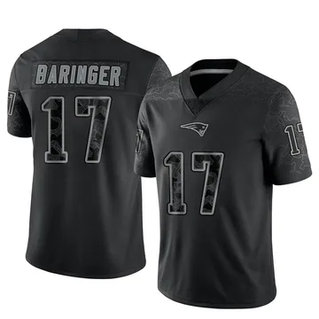 Youth New England Patriots Bryce Baringer Black Limited Reflective Jersey By Nike