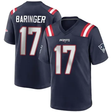 Youth New England Patriots Bryce Baringer Navy Blue Game Team Color Jersey By Nike
