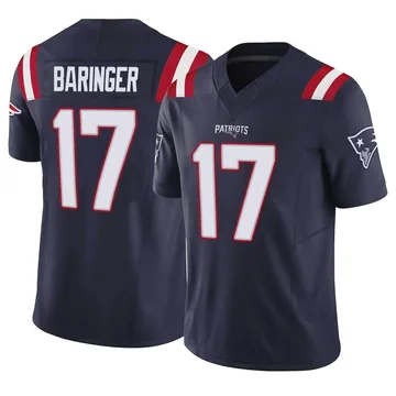 Youth New England Patriots Bryce Baringer Navy Limited Vapor F.U.S.E. Jersey By Nike