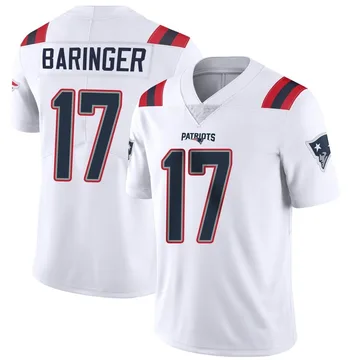 Youth New England Patriots Bryce Baringer White Limited Vapor Untouchable Jersey By Nike