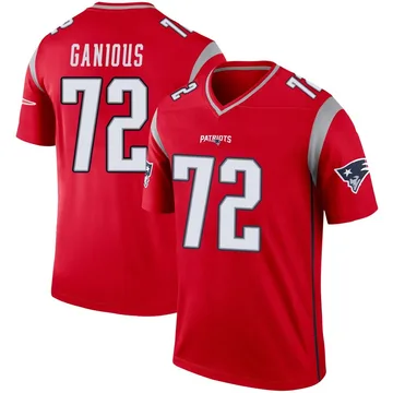 Youth New England Patriots Bryce Ganious Red Legend Inverted Jersey By Nike