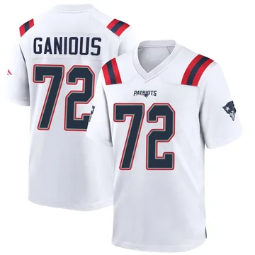Youth New England Patriots Bryce Ganious White Game Jersey By Nike