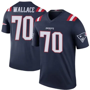 Youth New England Patriots Caedan Wallace Navy Legend Color Rush Jersey By Nike