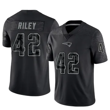Youth New England Patriots Cam Riley Black Limited Reflective Jersey By Nike