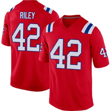 Youth New England Patriots Cam Riley Red Game Alternate Jersey By Nike