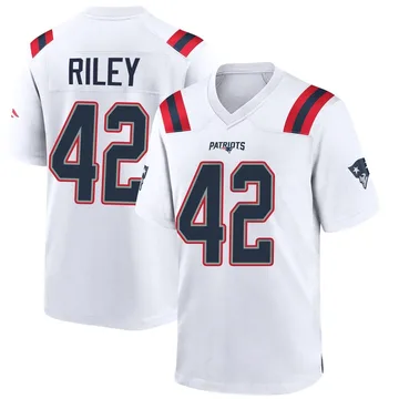 Youth New England Patriots Cam Riley White Game Jersey By Nike