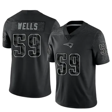 Youth New England Patriots Carson Wells Black Limited Reflective Jersey By Nike