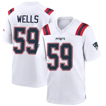 Youth New England Patriots Carson Wells White Game Jersey By Nike