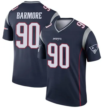 Youth New England Patriots Christian Barmore Navy Legend Jersey By Nike