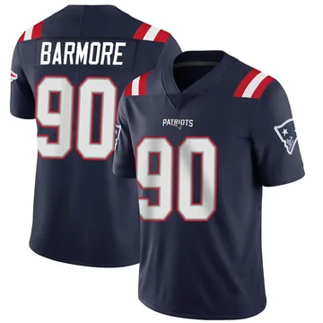 Youth New England Patriots Christian Barmore Navy Limited Team Color Vapor Untouchable Jersey By Nike