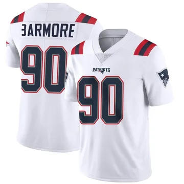 Youth New England Patriots Christian Barmore White Limited Vapor Untouchable Jersey By Nike