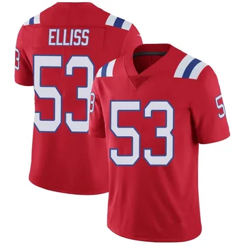 Youth New England Patriots Christian Elliss Red Limited Vapor Untouchable Alternate Jersey By Nike