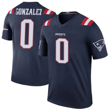 Youth New England Patriots Christian Gonzalez Navy Legend Color Rush Jersey By Nike