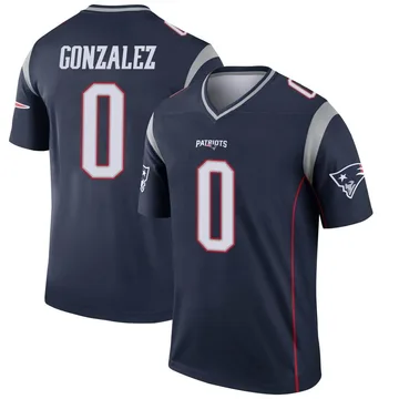 Youth New England Patriots Christian Gonzalez Navy Legend Jersey By Nike