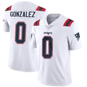 Youth New England Patriots Christian Gonzalez White Limited Vapor Untouchable Jersey By Nike