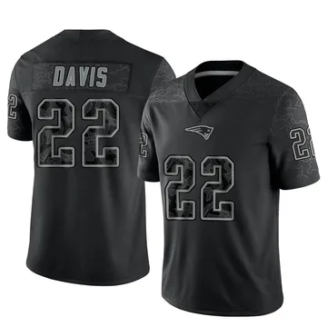 Youth New England Patriots Cody Davis Black Limited Reflective Jersey By Nike