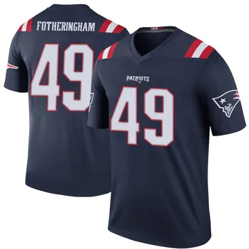 Youth New England Patriots Cole Fotheringham Navy Legend Color Rush Jersey By Nike