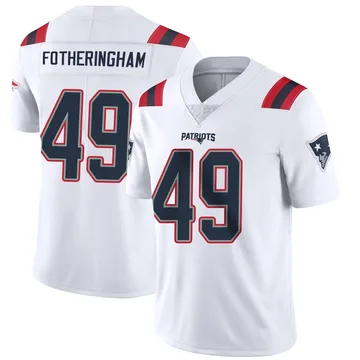 Youth New England Patriots Cole Fotheringham White Limited Vapor Untouchable Jersey By Nike
