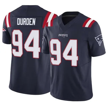 Youth New England Patriots Cory Durden Navy Limited Vapor F.U.S.E. Jersey By Nike