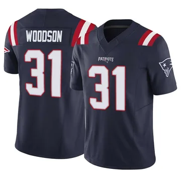 Youth New England Patriots Craig Woodson Navy Limited Vapor F.U.S.E. Jersey By Nike