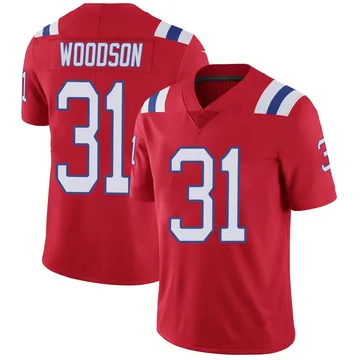 Youth New England Patriots Craig Woodson Red Limited Vapor Untouchable Alternate Jersey By Nike