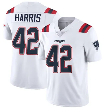 Youth New England Patriots Darius Harris White Limited Vapor Untouchable Jersey By Nike
