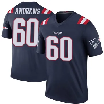 Youth New England Patriots David Andrews Navy Legend Color Rush Jersey By Nike