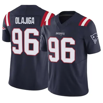Youth New England Patriots David Olajiga Navy Limited Vapor F.U.S.E. Jersey By Nike