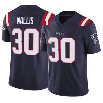 Youth New England Patriots David Wallis Navy Limited Vapor F.U.S.E. Jersey By Nike