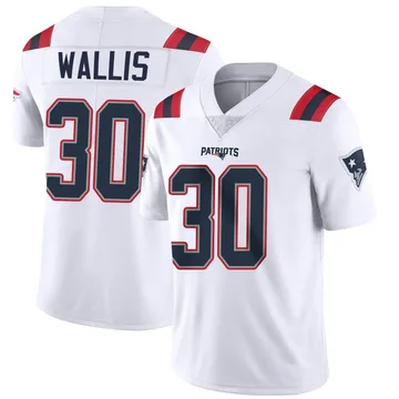 Youth New England Patriots David Wallis White Limited Vapor Untouchable Jersey By Nike