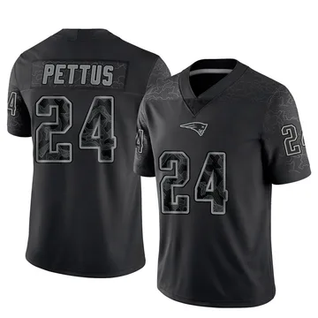 Youth New England Patriots Dell Pettus Black Limited Reflective Jersey By Nike