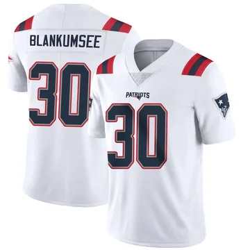 Youth New England Patriots Demeer Blankumsee White Limited Vapor Untouchable Jersey By Nike