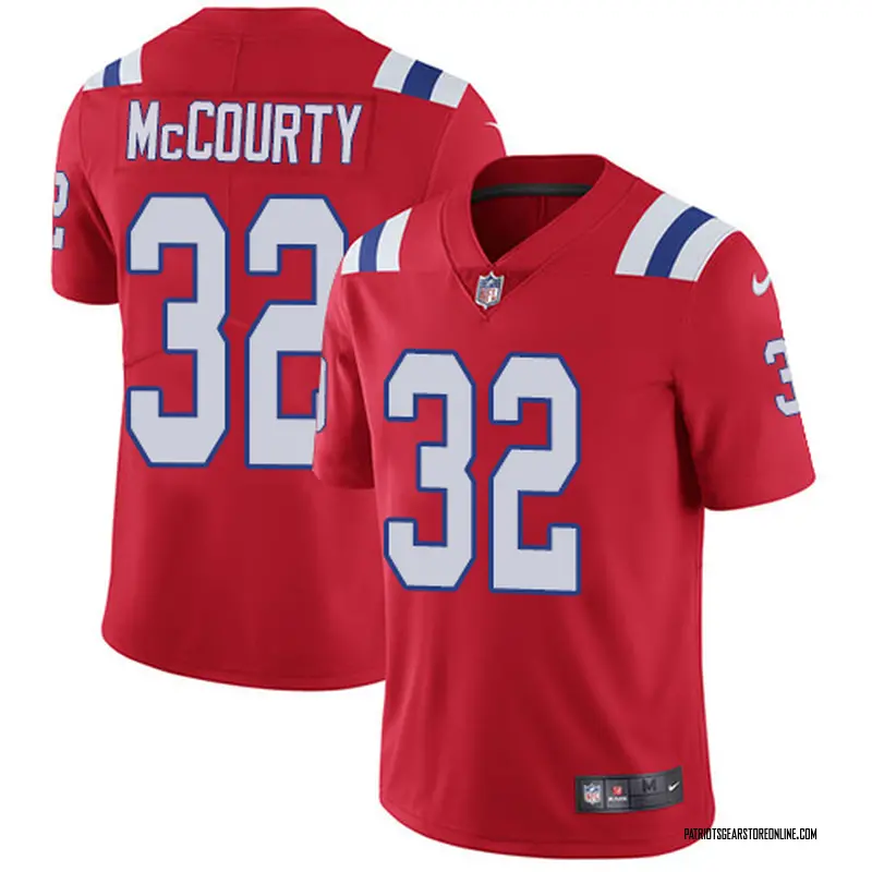 Youth New England Patriots Devin McCourty Red Limited Alternate ...