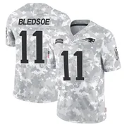 Youth New England Patriots Drew Bledsoe Arctic Camo Limited 2024 Salute to Service Jersey By Nike