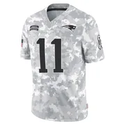 Youth New England Patriots Drew Bledsoe Arctic Camo Limited 2024 Salute to Service Jersey By Nike