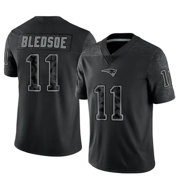 Youth New England Patriots Drew Bledsoe Black Limited Reflective Jersey By Nike