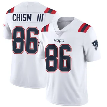 Youth New England Patriots Efton Chism III White Limited Vapor Untouchable Jersey By Nike